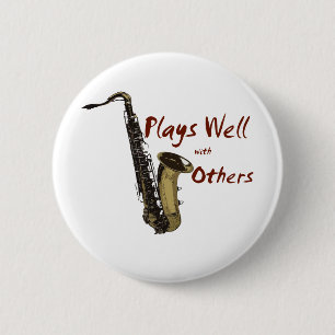 Plays Well Saxophone Ronde Button 5,7 Cm