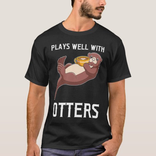 plays well with otters otter t-shirt (Voorkant)