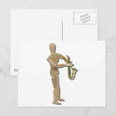 PlaySimpleSax081311 Briefkaart (Voorkant / Achterkant)