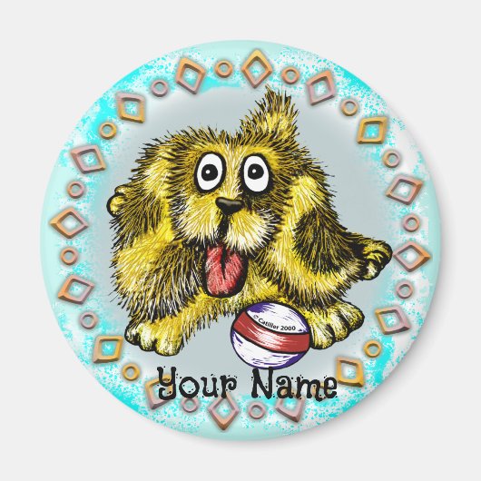 Playtime Dog Magneet (Voorkant)