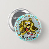 Playtime Dog Ronde Button 5,7 Cm (Voorkant /achterkant)