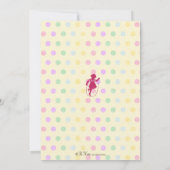 Playtime Fun  Party Invitation - Girl Kaart (Achterkant)