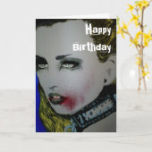 Playtime Pet Zombie Verjaardag Kaart (Gele Bloem)