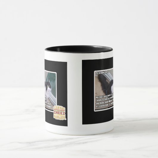 Plaz voor open deur mok (Midden)