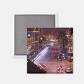 Plaza avond met Kerstmis Magneet (Voorkant / Achterkant)