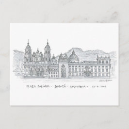 Plaza Bolívar, Bogotá, Colombia Briefkaart