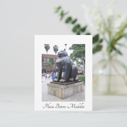 Plaza Botero, Medellin, Colombia Briefkaart (Staand voorkant)