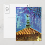 Plaza Building Gemengde Media Collage Briefkaart (Voorkant / Achterkant)