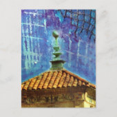 Plaza Building Gemengde Media Collage Briefkaart (Voorkant)