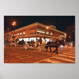 Plaza Carriage Rides, Kansas City, Missouri Poster
