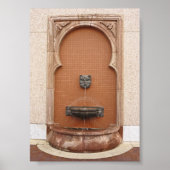 Plaza Cat Fountain Poster (Voorkant)