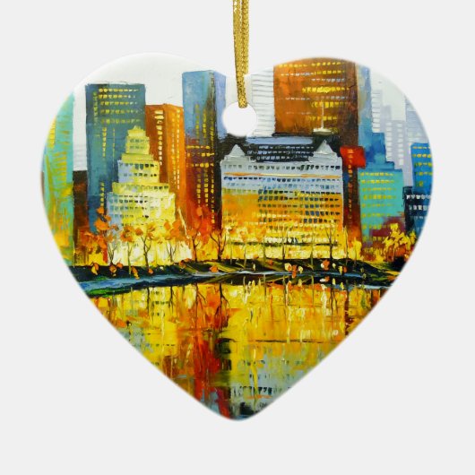 Plaza Central Park Hotel in New York Keramisch Ornament (Voorkant)