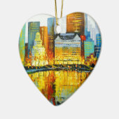 Plaza Central Park Hotel in New York Keramisch Ornament (Links)