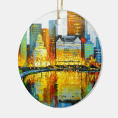 Plaza Central Park Hotel in New York Keramisch Ornament (Links)