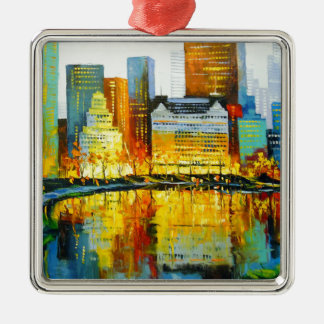 Plaza Central Park Hotel in New York Metalen Ornament