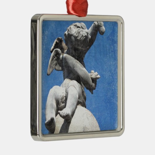 Plaza Cherub Metalen Ornament (Rechts)