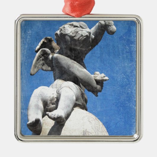 Plaza Cherub Metalen Ornament (Voorkant)