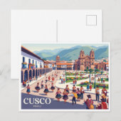 Plaza de Armas, Cusco Peru Briefkaart (Voorkant / Achterkant)