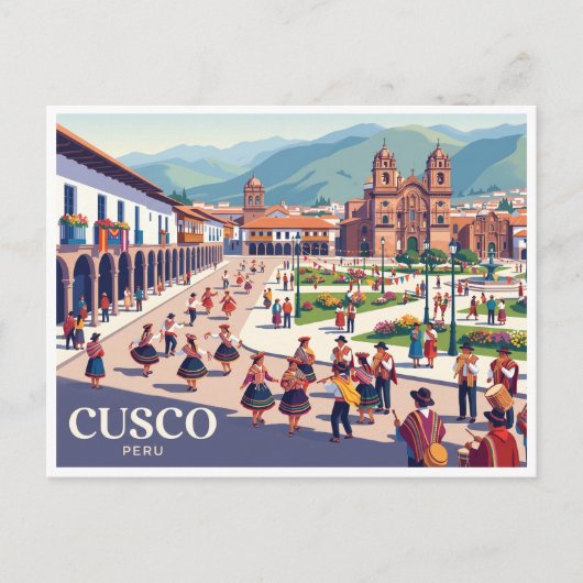 Plaza de Armas, Cusco Peru Briefkaart (Voorkant)