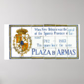 Plaza De Arms Tegel Mural Poster (Voorkant)