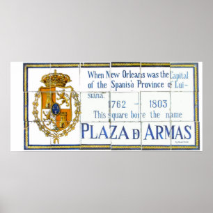Plaza De Arms Tegel Mural Poster