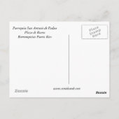 Plaza de Barranquitas Briefkaart (Achterkant)