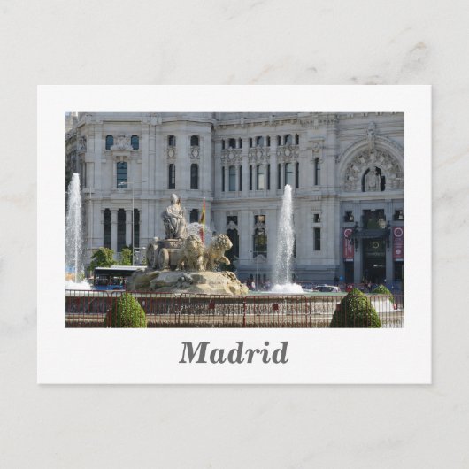 Plaza de Cibeles, Briefkaart Madrid (Voorkant)