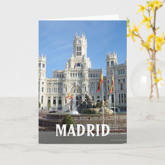 Plaza de Cibeles, Madrid Kaart (Gele Bloem)