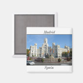 Plaza de Cibeles, Madrid Magnet (Voorkant / Achterkant)