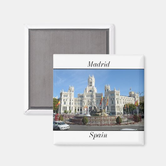 Plaza de Cibeles, Madrid Magnet (Voorkant / Achterkant)