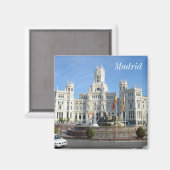 Plaza de Cibeles, Madrid Magnet (Voorkant / Achterkant)
