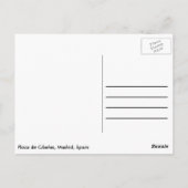 Plaza de Cibeles Postcard Briefkaart (Achterkant)