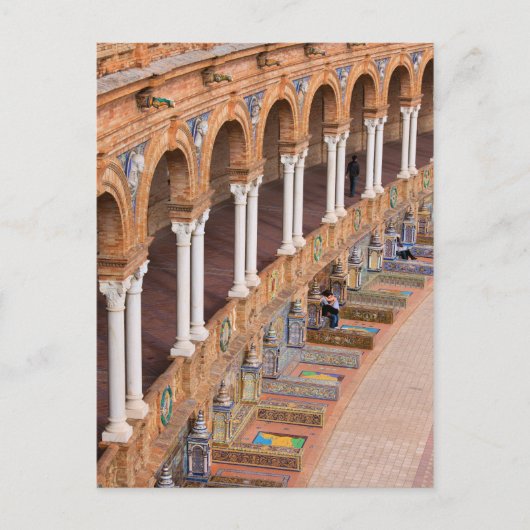 Plaza de Espana Colonnade in Sevilla Briefkaart (Voorkant)