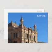 Plaza De Espana de Sevilla Postcard Briefkaart (Voorkant / Achterkant)