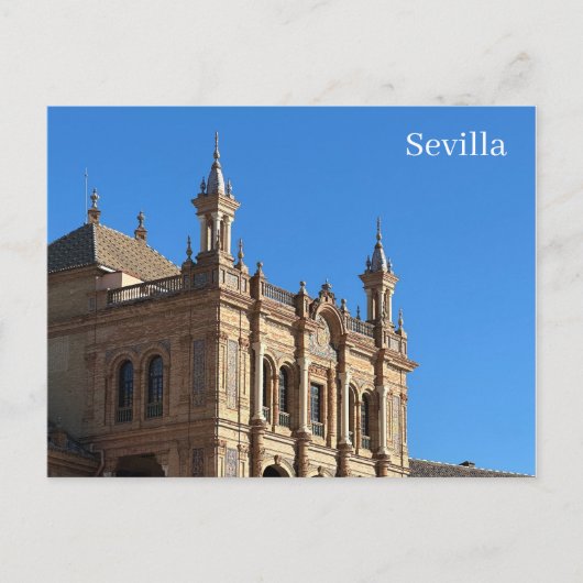 Plaza De Espana de Sevilla Postcard Briefkaart (Voorkant)