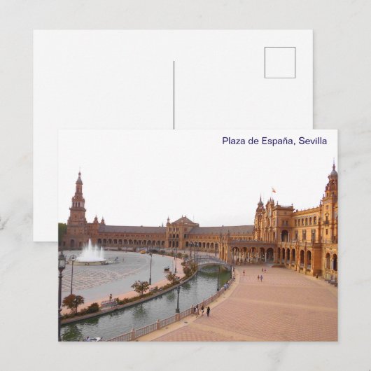 Plaza de Espana in Sevilla Briefkaart (Voorkant / Achterkant)