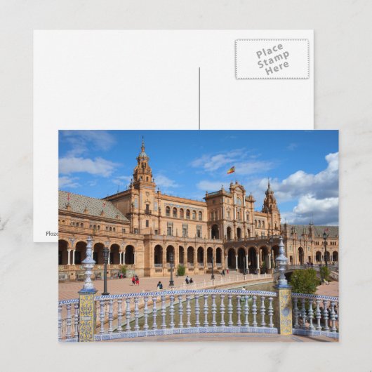 Plaza DE Espana in Sevilla Briefkaart (Voorkant / Achterkant)