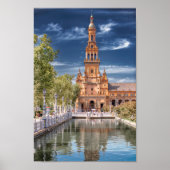 Plaza de España in Sevilla, Spain Poster (Voorkant)