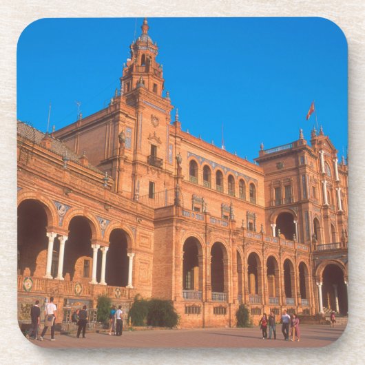Plaza de Espana in Sevilla, Spanje. Bier Onderzetter (Voorkant)