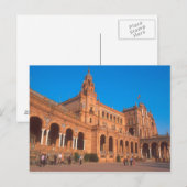 Plaza de Espana in Sevilla, Spanje. Briefkaart (Voorkant / Achterkant)