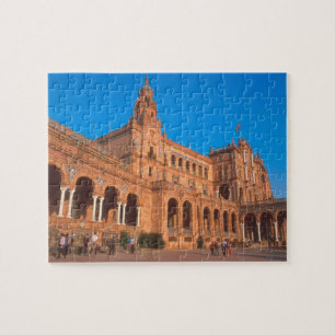 Plaza de Espana in Sevilla, Spanje. Legpuzzel