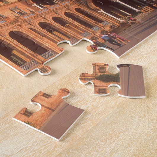 Plaza de Espana in Sevilla, Spanje. Legpuzzel (Zijkant)