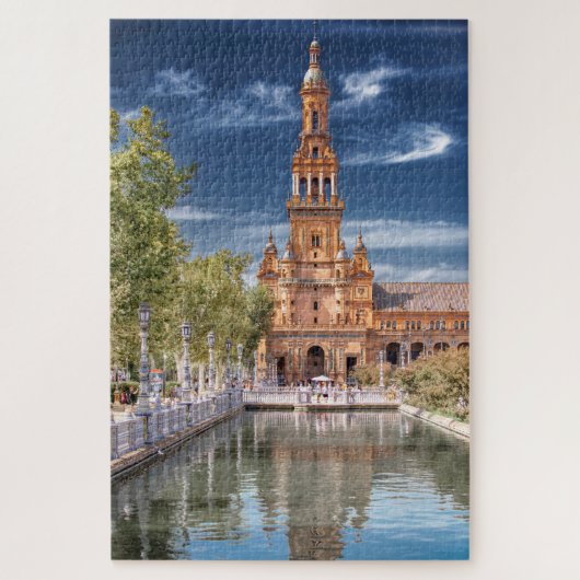 Plaza de España in Sevilla, Spanje Legpuzzel (Verticaal)