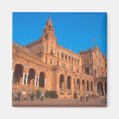 Plaza de Espana in Sevilla, Spanje. Magneet (Voorkant)