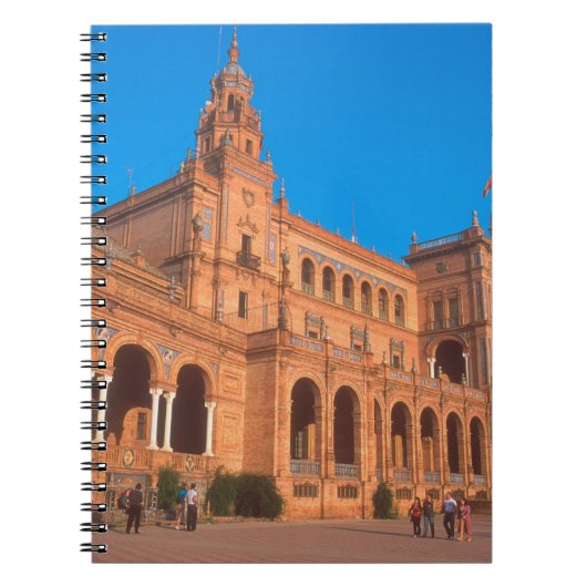 Plaza de Espana in Sevilla, Spanje. Notitieboek (Voorkant)