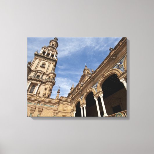 Plaza de Espana, Sevilla, Andalusië, Spanje Canvas Afdruk (Voorkant)