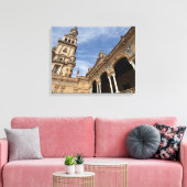 Plaza de Espana, Sevilla, Andalusië, Spanje Canvas Afdruk (Insitu (Woonkamer))