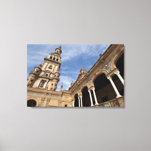 Plaza de Espana, Sevilla, Andalusië, Spanje Canvas Afdruk (Voorkant)