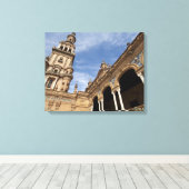 Plaza de Espana, Sevilla, Andalusië, Spanje Canvas Afdruk (Insitu (Houten vloer))