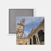 Plaza de Espana, Sevilla, Andalusië, Spanje Magneet (Voorkant / Achterkant)